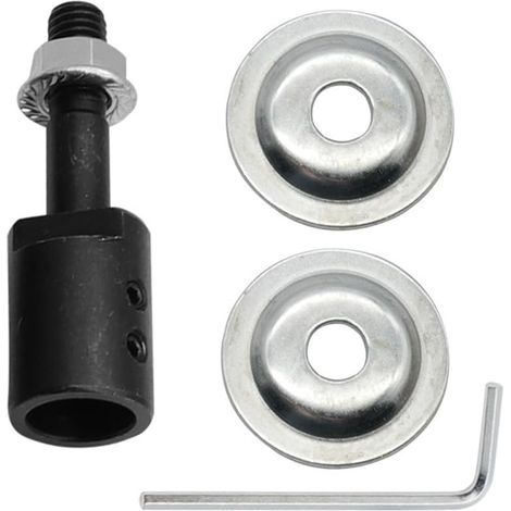 Adaptateur de broche en acier pour meuleuses d'établi, mandrin à broche gauche, machines à rectifier et à polir, 5 mm (1/5)