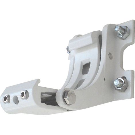 [NEUWERTIG] 2er-Set Wandhalterung für Markise HHG-432, H123, Wandkonsole Wandmontage Adapter weiß (1/5)