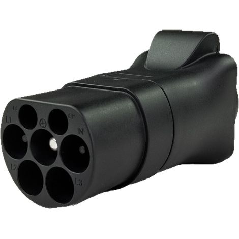 Applicable Adaptateur type 2 vers , câble de charge 16 A type 2 EV, adaptateur de station de charge multifonction de type 2, chargeur de type 2, prise de courant type 2 E, déchargeur de station de voi