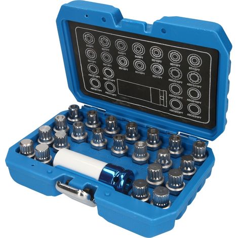 Brilliant Tools Felgenschloss-Sortiment für VW, 23-tlg.
