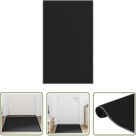 vidaXL Paillasson en polypropylène - Paillasson noir 90x150 cm (1/5)