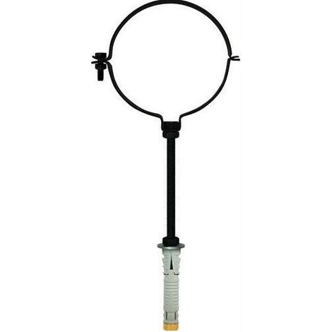 COLLARE FASCETTA FERMATUBI PER TUBI STUFA NERO OPACO CM.10