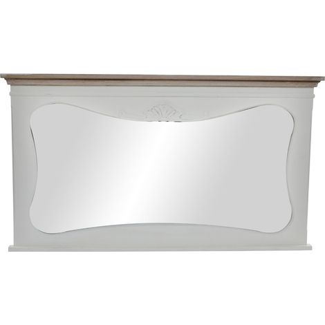 Espejo Madera 105X64X4,5 Natural Blanco (1/3)