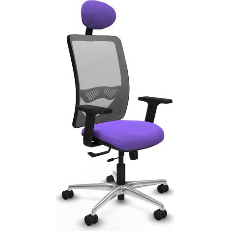 Chaise de bureau piqueras y crespo Zulema noir mousse haute densité (1/2)