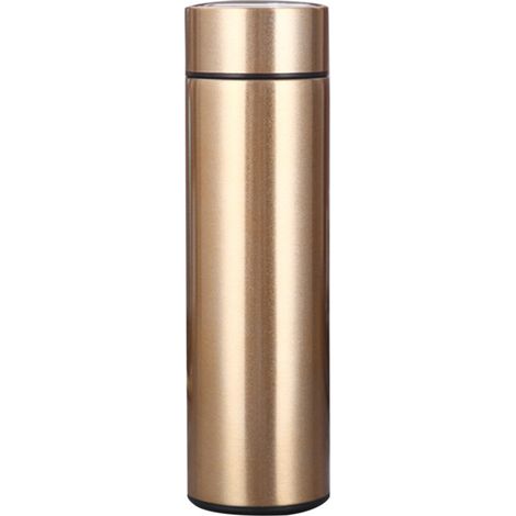 Botella de agua con pantalla LED de temperatura, taza inteligente isotérmica de acero inoxidable 304, botella de agua con doble pared y aislamiento al vacío, taza de regalo portátil para la oficina o (1/5)