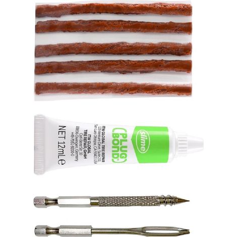 Kit Meches Perceuse Pneus Slime -5 Meches + 2 Forets + Plug Bond-