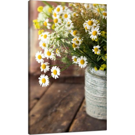 Leinwanddruck Botanik Blumenstrauß 70x120 cm