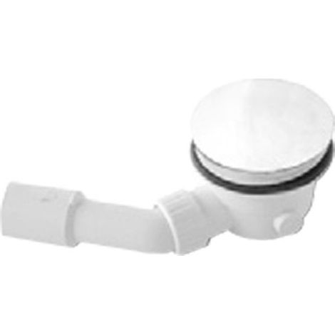 Piletta con sifone per piatto doccia diametro 90 mm tappo bianco