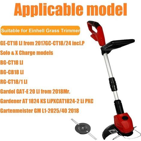 Lame de débroussailleuse en acier inoxydable,Pour coupe-bordure sans fil Einhell (1/4)