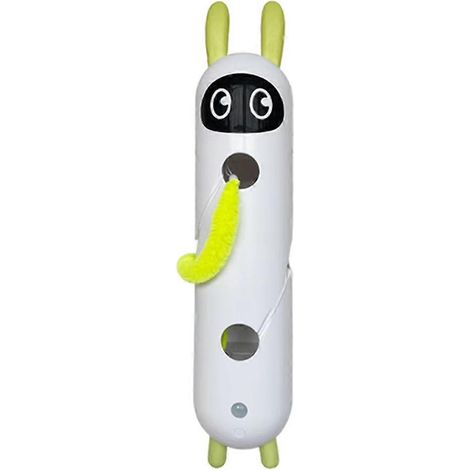 Automatisches interaktives Katzenspielzeug mit Federn, Bewegungsmelder, Plüschtier und Whack-a-Mole-Spiel, wiederaufladbar mit stabilem Saugnapf. (1/5)