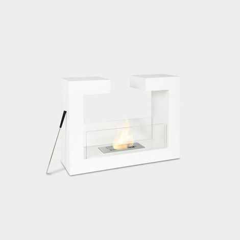 Moderner Standkamin Bioethanol 2 kW Heizleistung, für bis zu 20 m², Polar