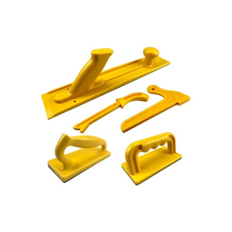 Lot de 5 poussoirs de sécurité pour machines à bois – Pour scie circulaire, scie à ruban, rabot – Protège les mains lors des coupes (1/5)