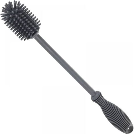1PC 25cm Grau Silikon Küche Pinsel, Silikon Pinsel Ohne Tot Ecken, geeignet für Tassen und Gläser MUMU (1/4)