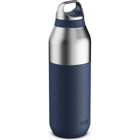 Gourde Isotherme 835 ml (28 oz)- Acier Inoxydable Étanche, Isolation Sous Vide pour Boissons Chaudes et Froides, Bouchon à Vis, Passe au Lave-Vaisselle, Bleu Marine (1/5)