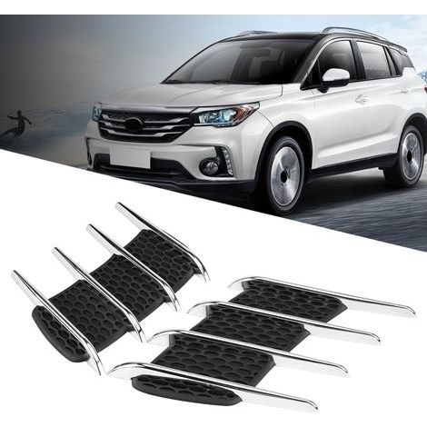 Paar dekorative Motorhaubengrills im aerodynamischen Haifisch-Stil