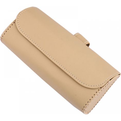 Caja para gafas de coche, soporte para gafas de sol con cierre, caja de almacenamiento para tarjetas de visera, monedas y llaves (1/5)