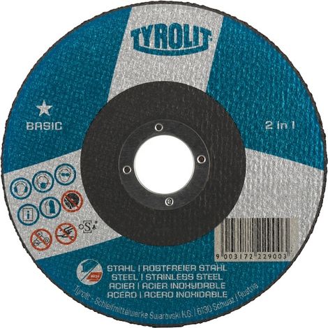 Disque à tronçonner plat 41C Ø230x2x22,23 A30Q-BFB Tyrolit (1/7)