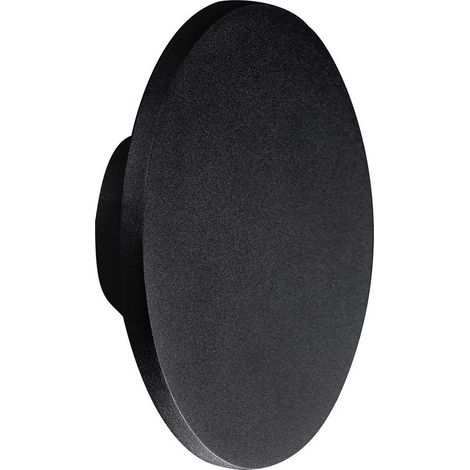 Inspired Mantra - Bora Bora - Aplique de pared LED 27cm Redondo 16W, 3000K, 1350lm, Negro Mate (1/5)