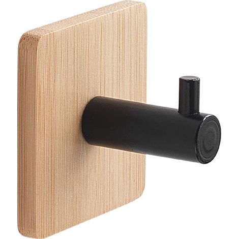 Porte-manteau Simple et Carré, Couleur Noir, Dimensions 5 x 5 x 3,8 cm et Poids 0,035 kg (1/4)