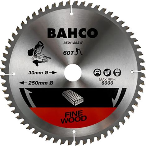 Lama per sega circolare Bahco 305 mm 60 denti carburo