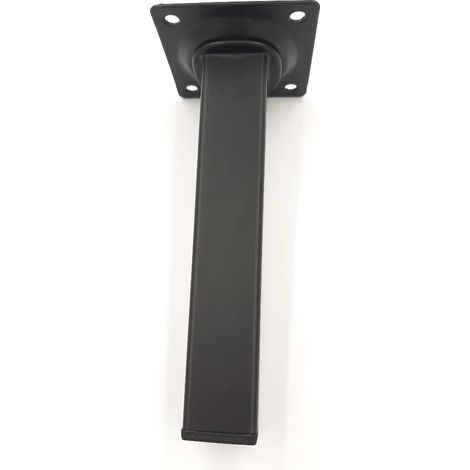 PIEDINO QUADRO IN METALLO 25X25 mm NERO  Altezza : 150 mm