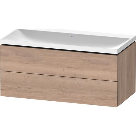 Duravit L-Cube c-shaped Ensemble suspendu, 2 tiroirs, sans
