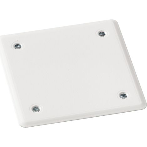 Schneider Electric – Couvercle blanc 128x128mm pour boîte de dérivation – Indice de protection IP20 – Fixation par vis – Profondeur 25mm – Polystyrène