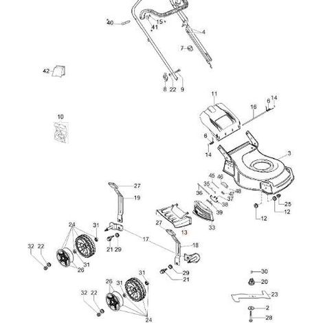 Déflecteur latéral tondeuse Oleo Mac G48, GI48, GV48