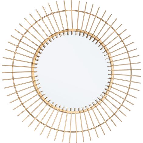 Specchio da parete con cornice in acciaio "Oralie" Ø 60x2.5 cm (1/3)