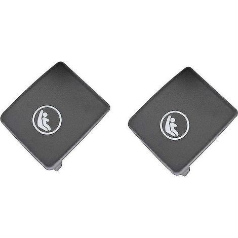 Cache-crochets Isofix arrière pour V60 V90 XC40 XC60 S60 S90 - 2x Noir - Sy (1/5)