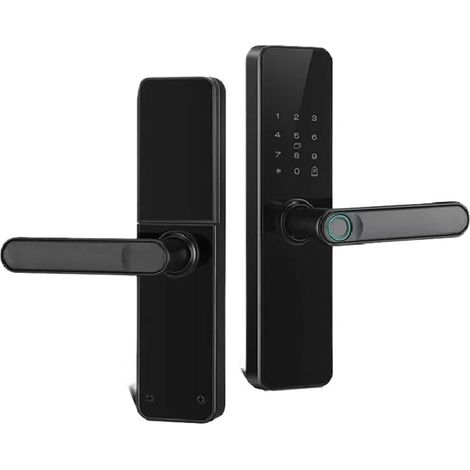 Serrure de Porte Intelligente avec Application, Serrure électronique numérique, Serrure de Porte en Bois for Maison Intelligente, Empreinte biométrique (1/5)