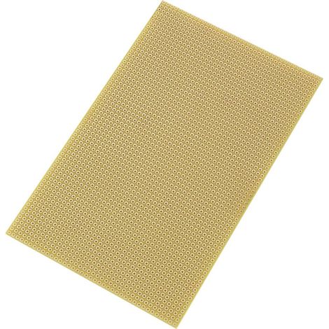 TRU COMPONENTS SU527777 SCHEDA FORMATO EUROPA EPOSSIDICO (L X L) 160 MM X 100 MM 35 µM PASSO 2.54 MM CONTENUTO 1 PZ. (1/3)