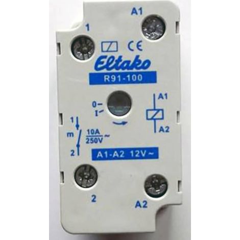 Eltako Electronics Relé de conmutación blanco 12V 8A 32x26x50mm