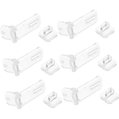Cabilock Lot de 6 loquets fermeture transparents en acrylique (1/5)