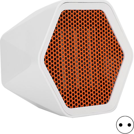Radiateur de Bureau Mini Électrique Portable pour Espaces Restreints 1000W Blanc Prise EU 220V (1/5)