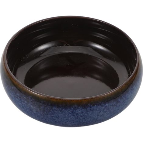 Conteneur pour Plantes Hydroponiques Jardinière en Forme De Bol De Lotus Jardinière De Fleurs en Céramique Rétro Récipient en Céramique Pot Bol Blue (1/5)