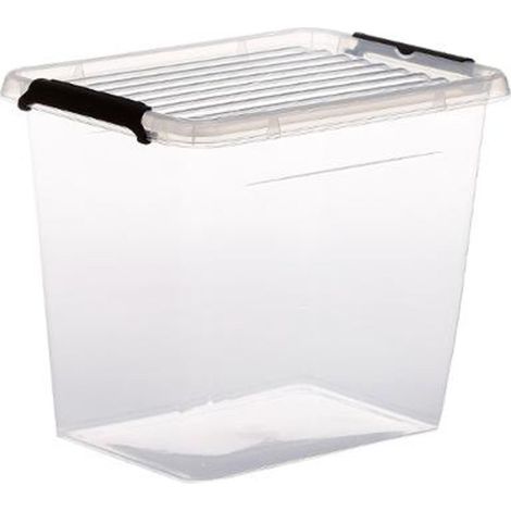 5Five Simply Smart – Boîte de rangement transparente 3L – Polypropylène – Dimensions L. 19,5 x P. 14,8 x H. 16,5 cm – Capacité 3 litres – Poids 110g (1/3)
