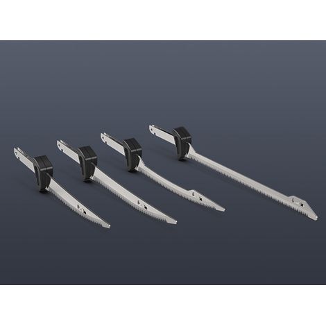 Couteau électrique à fileter VLOXO, lame 5,5 à 10 pouces, manche antidérapant, noir, pack 4 lames (1/5)