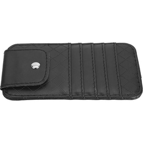 Organisateur de pare-soleil de voiture multi-usages support de stockage de pare-soleil pochette carte sac de rangement de factures.