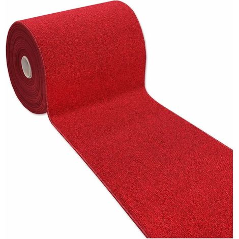 Tapis de Cuisine Antidérapant Moderne Polyvalent Chambre Couloir Couleur unie Bordeaux - 50x40 cm (1/4)