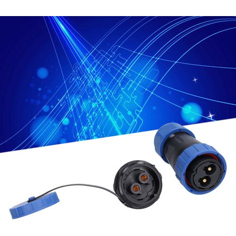 LP28 lötfreier Steckverbinder mit Mutter, 45 A, Hochstrom, IP68 wasserdicht, für die Luftfahrt, mehradrig, Stecker und Buchse, 250 V, 45 A, 2 Leiter (1/5)
