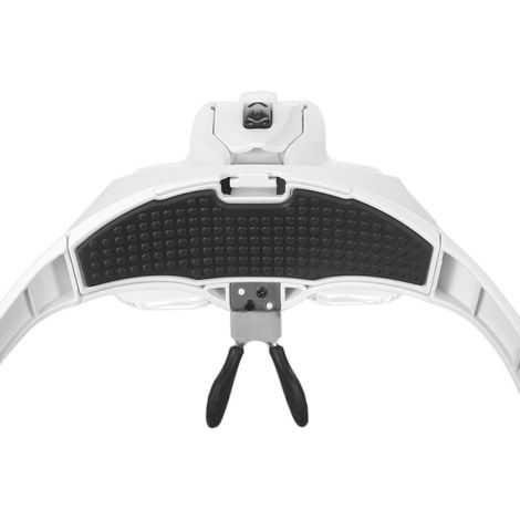 Lupa para extensiones de pestañas, diadema luminosa con 2 LED, lupa profesional para pestañas postizas.