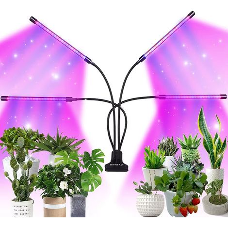 3 têtes 5v USB LED plante poussent la lumière, ampoule hydroponique à spectre complet LED lumière de plante d'intérieur, serre poussent la lumière (1/5)