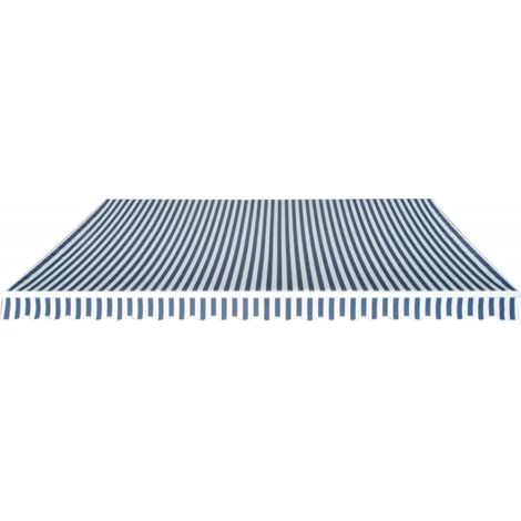 Maison Exclusive - Tenda da Sole Pieghevole Manuale 500 cm Blu/Bianca