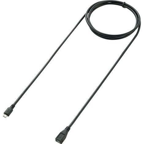 Cavo USB 2.0 Micro-B maschio-femmina, 1,80 m, nero, contatti placcati in oro – RF-5046550 S525432