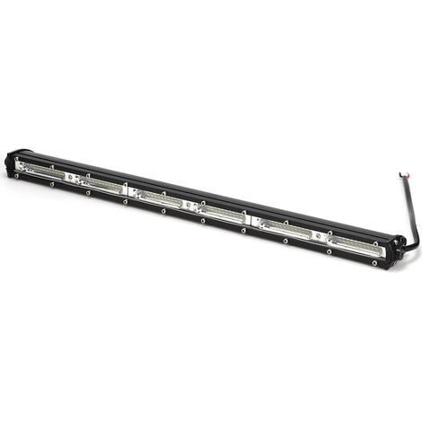 Barre lumineuse de travail 180W 60 LED universel voiture bateau tuning phare de conduite accessoire alliage aluminium noir étanche 1 pièce (1/5)