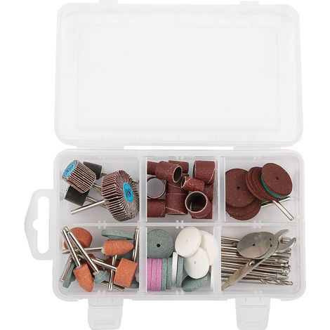 Kit d’accessoires pour outil rotatif électrique – 90 pièces meulage ponçage gravure universel robuste (1/5)