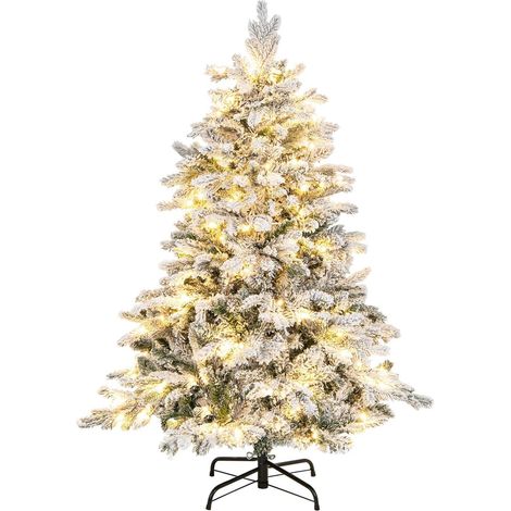 135 cm hoher künstlicher Weihnachtsbaum mit LED-Beleuchtung