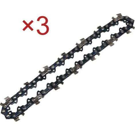 Lot de 3 chaînes de tronçonneuse 45 cm (18") – 72 maillons – Pas de 0,325" – Jauge 1,5 mm – Pour coupe précise bois dur (1/5)