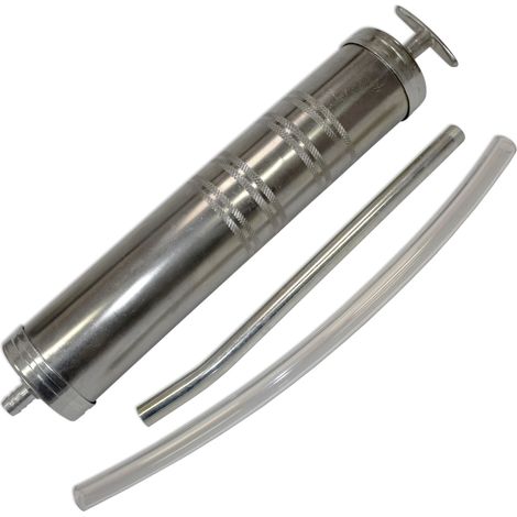 Geko G01150 500 ml Handölpumpe aus Stahl mit Schlauch und Rohr (1/3)